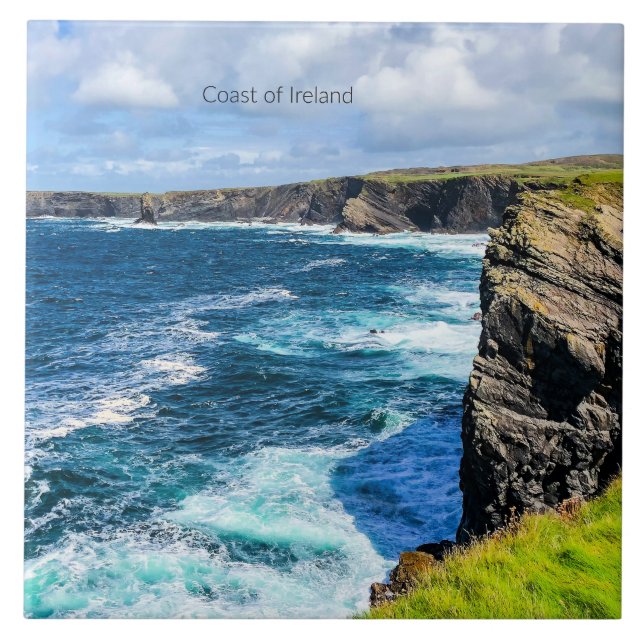 Coast of Ireland, photograph, (Frente)