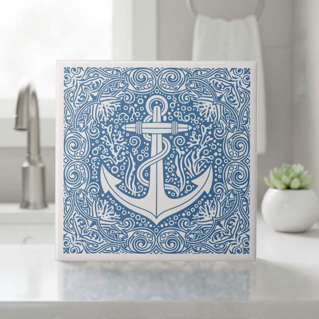Coastal Life Series Anchor Blue D1208 (Criador carregado)