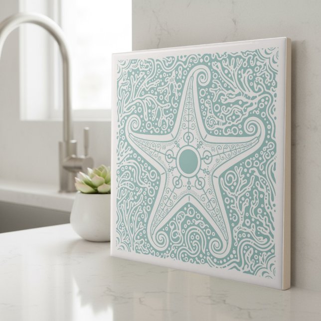 Coastal Life Series Starfish Teal D1208 (Criador carregado)