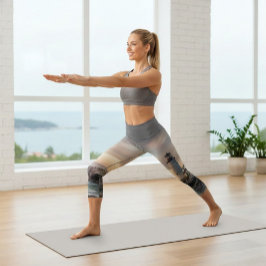 Coastal Serenity Lighthouse Yoga Capris