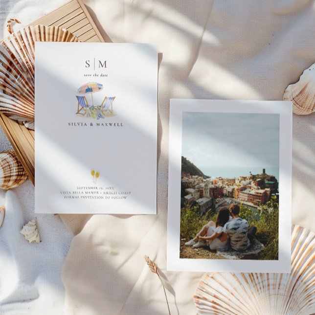 Coastal Summer Beach | Photo Save The Date (Criador carregado)