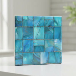 Coastal Turquoise Glass Mosaic