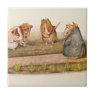 Cobaias que tendem o jardim vegetal