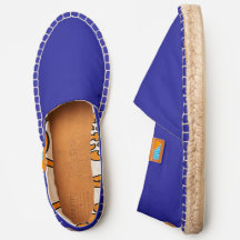 Cobalt Blue Slip Em Espadrilho De Calçados
