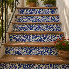 Cobalt Heritage Classic Blue and White Geometric