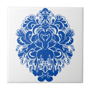 Cobalto Blue Damask