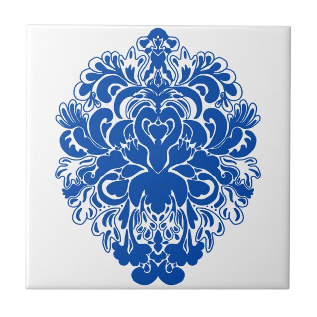 Cobalto Blue Damask (Frente)