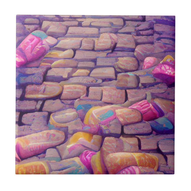 Cobblestones cores psicodélicas arte gráfica (Frente)