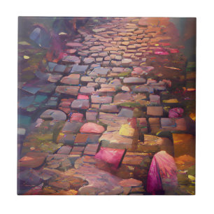 Cobblestones cores psíquicas cores arte gráfica