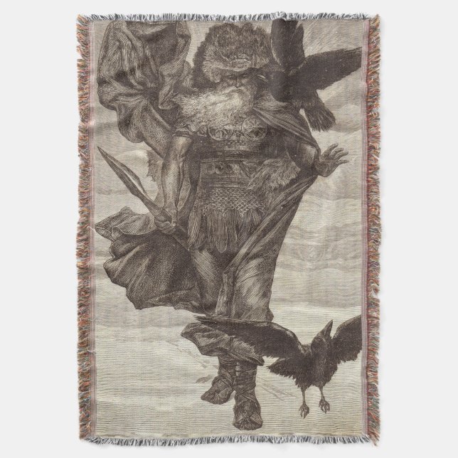 Cobertor 1871 Odin, Deus Nórdico da Sabedoria (Frente Vertical)