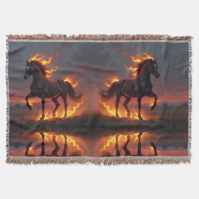 Cobertor „2026 – Das Jahr des Feuerpferds“ (Frente)