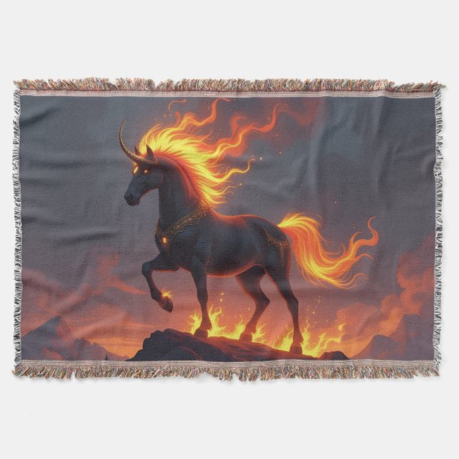 Cobertor „2026 – Das Jahr des Feuerpferds“ (Frente)