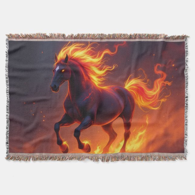 Cobertor „2026 – Das Jahr des Feuerpferds“ (Frente)