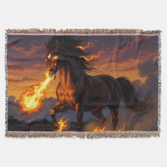 Cobertor „2026 – Das Jahr des Feuerpferds“ (Frente)