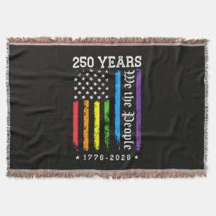 Cobertor 250 Anos de 250º Aniversário EUA LGBT Pr