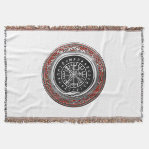 Cobertor [410] Vegvisir - Bússola mágica de virar prata