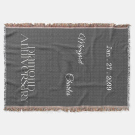 Cobertor 60º aniversário do Casamento Diamond | Tração pers