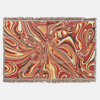 Cobertor 70s Abstract Retro Marble Liquid Design 