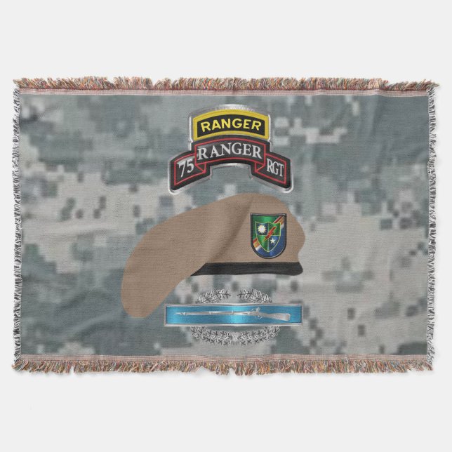 Cobertor 75º Regimento Ranger Combat Veteran Camo (Frente)