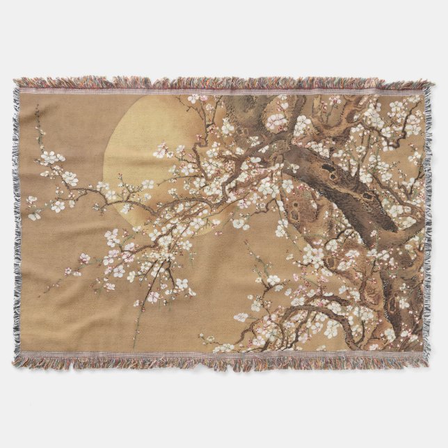 Cobertor A ameixa japonesa floresce à lua (Frente)