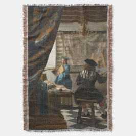 Cobertor A arte da pintura por Johannes Vermeer