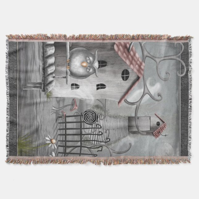 Cobertor A Arte Gótica Do Creek (Frente)