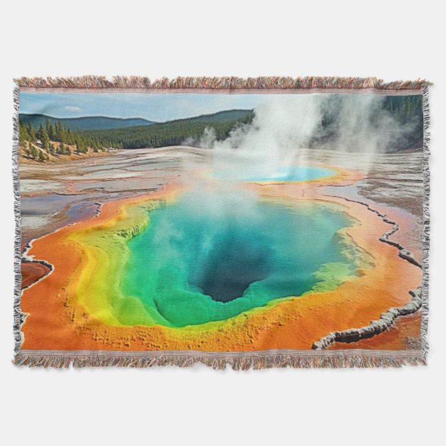 Cobertor A Arte Quente Colorida da Natureza (Frente)