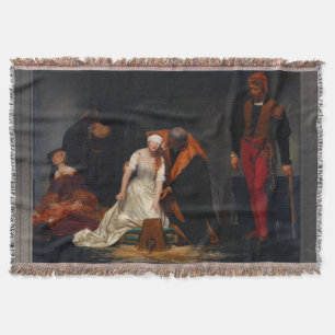 Cobertor A Execução de Lady Jane Cinza por Paul Delaroche