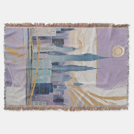 Cobertor A Lunar Cityscape