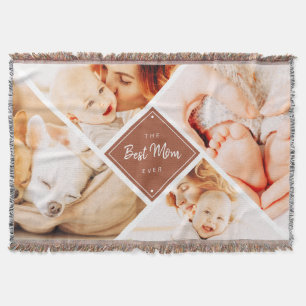 Cobertor A Melhor Mãe Já Teve Fotos Personalizadas Modern