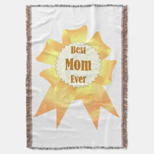 Cobertor A melhor mãe sempre ganhadora do Ouro, fita prêmio