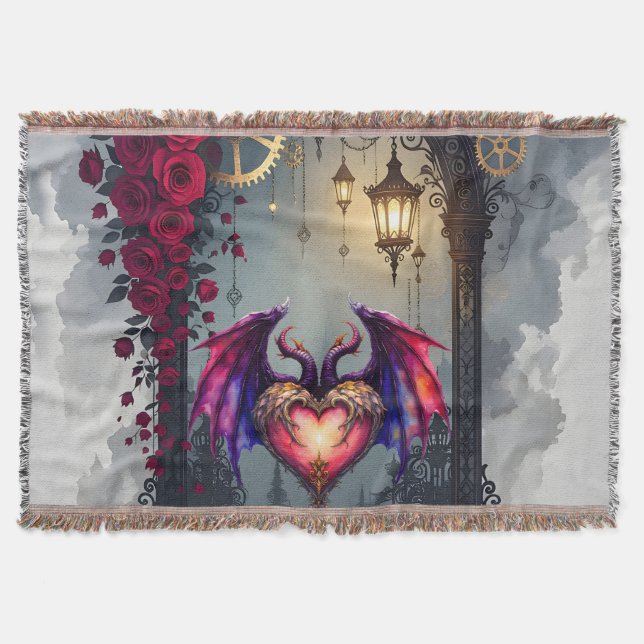 Cobertor A Moonlit Invitation –Love Turns the Gears of Time (Frente)