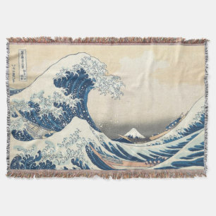 Cobertor A onda do Excelente de Kanagawa Ukiyo-e Japonês