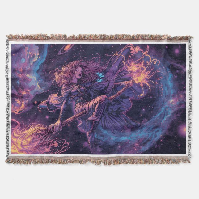 Cobertor A psycheldelic witch throw blanket (Frente)