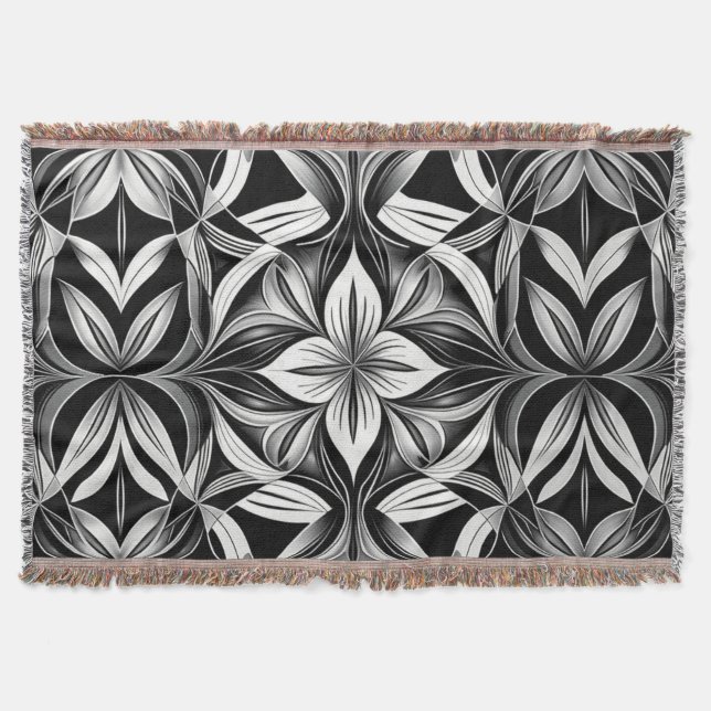 Cobertor A unidade de preto e branco (Frente)