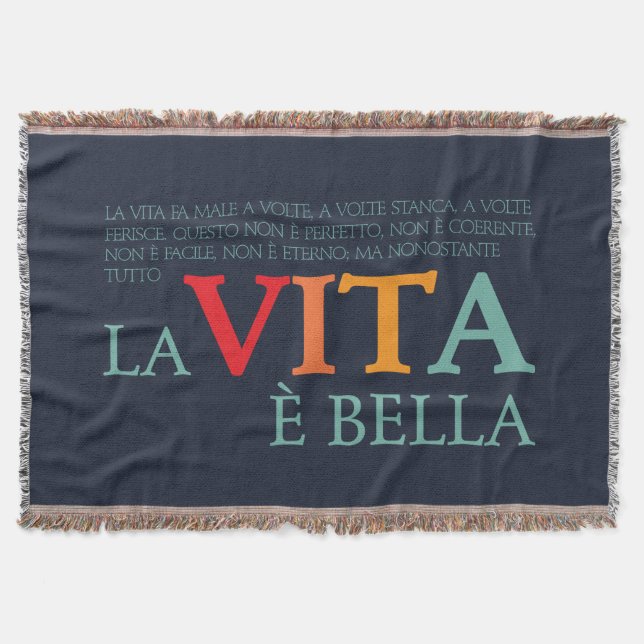 Cobertor A vida é bela (Frente)