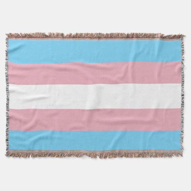 Cobertor A visibilidade da bandeira do orgulho transgênero  (Frente)