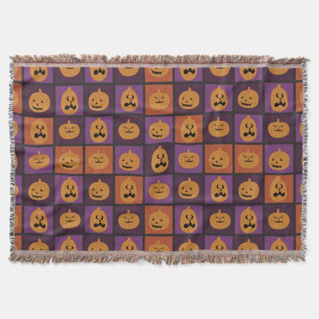 Cobertor Abóboras de Halloween (Frente)