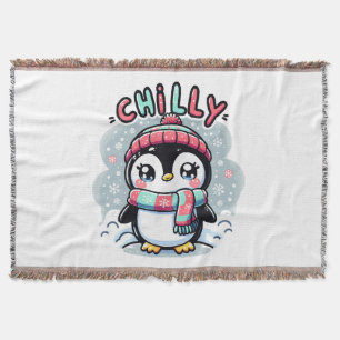 Cobertor Abraço da Cachecol Nevada do Pinguim Gelado