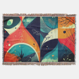 Cobertor Abstração Gráfica Única