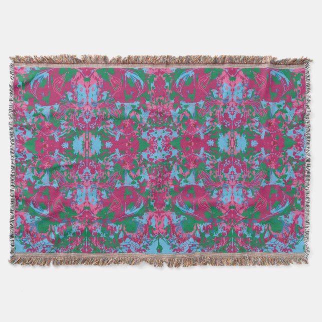 Cobertor Abstrack Padrão Exclusivo Tropical (Frente)