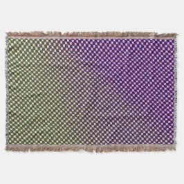 Cobertor Abstract Geometric Gradient Checker Pattern 1278