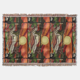 Cobertor Abstrato de Arte do Sudoeste do Céu