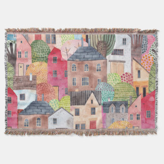 Cobertor Abstrato: Fundo Sem Costura De Aquarela.