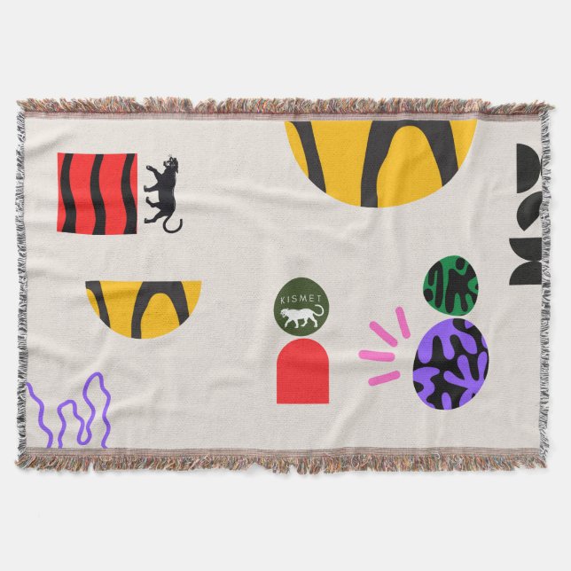 Cobertor Abstrato Kismet (Frente)