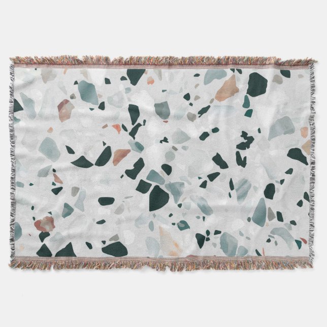 Cobertor Abstrato moderno Terrazzo Pattern (Frente)