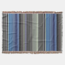 Cobertor Abstrato nº 1: Azul e cinza