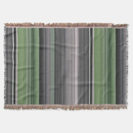 Cobertor Abstrato nº 1: Verde-oliva e cinza