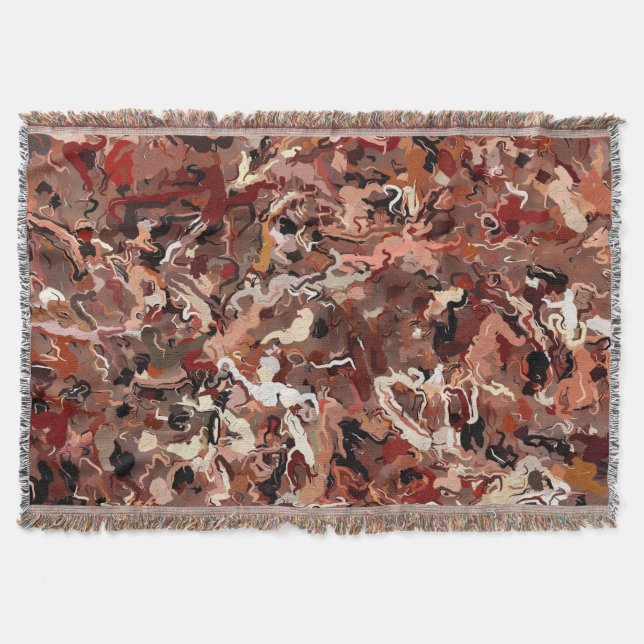 Cobertor Abstrato Pine Agulha (Frente)