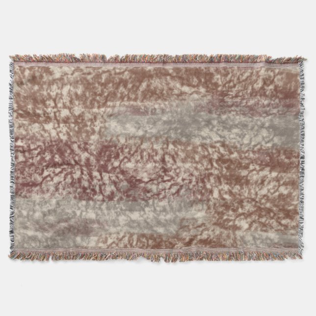 Cobertor Abstrato Suave Cinza Beige Wine & Chocolate (Frente)